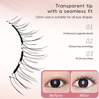 Tiliraiy Magnetic Eyelashes Kit Asian – Reusable, No-Glue Lashes with Applicator and Setting Lotion
