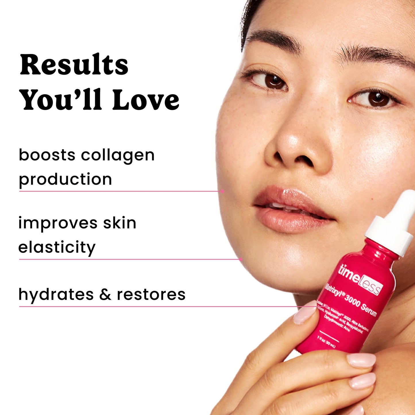 Timeless Skin Care Matrixyl 3000 Serum – Hydration with Hyaluronic Acid, Fragrance-Free, Pack of 2