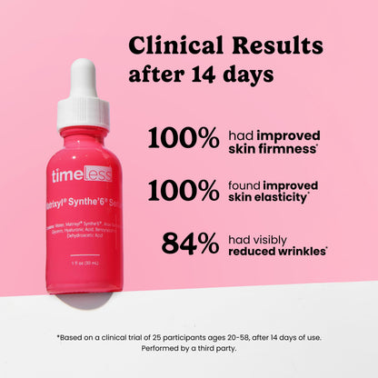 Timeless Skin Care Matrixyl Synthe’6 Serum – Hydration with Hyaluronic Acid | Pouches