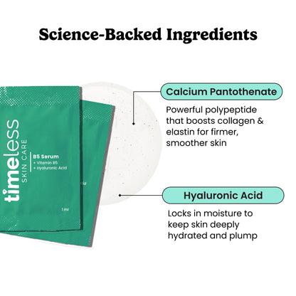 Timeless Skin Care Vitamin B5 Serum – Hydrating, Oil-Free Hyaluronic Serum for Oily Skin