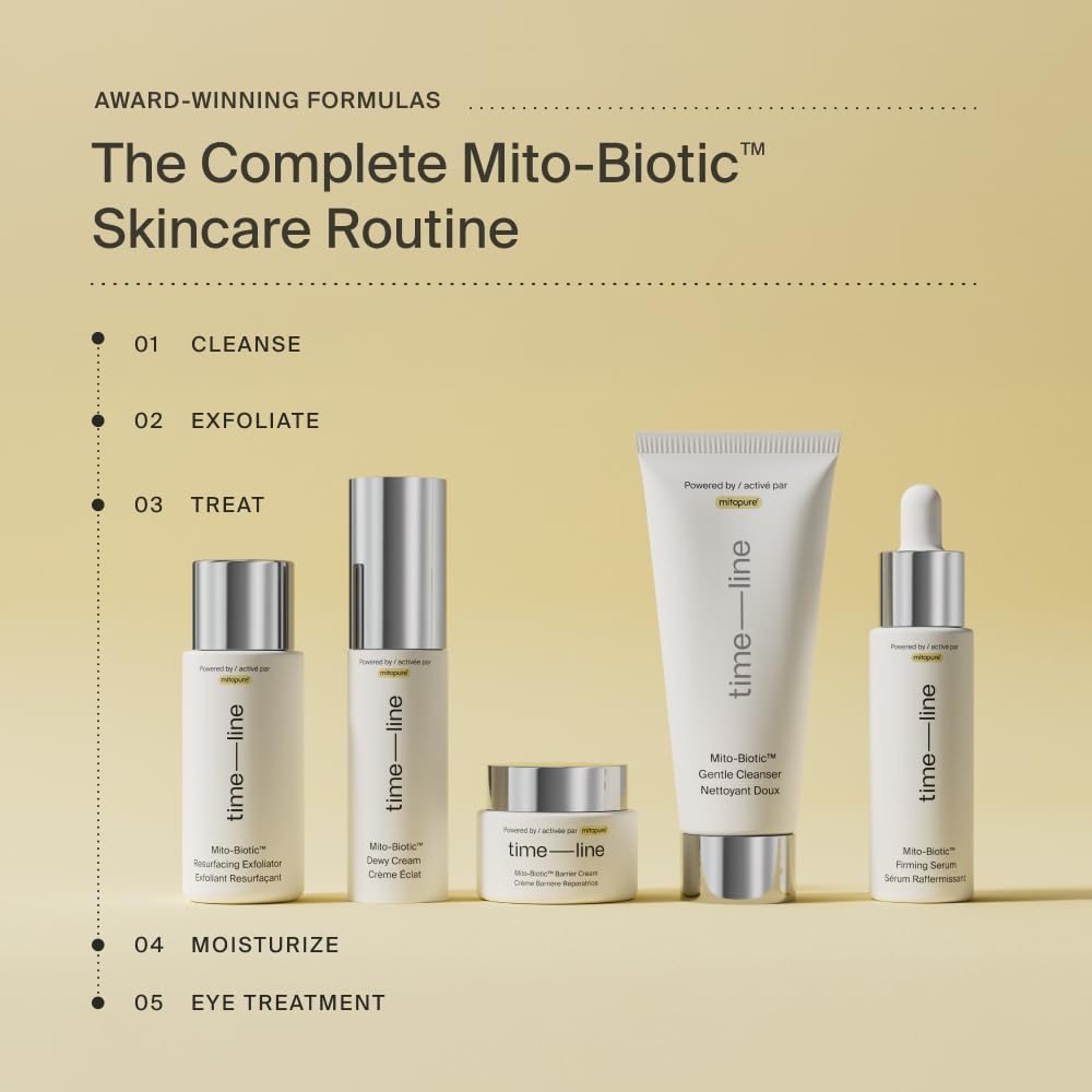 Timeline Mito-Biotic Travel-Size Dewy Cream — Hydration, Plumpness & Radiance for Dry Skin | 0.51 fl oz