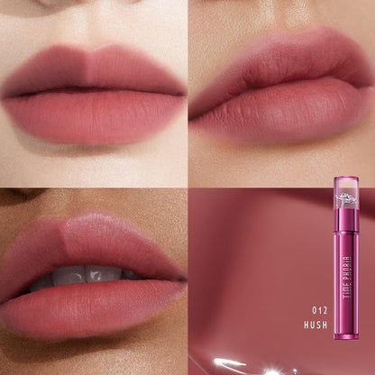 TIMEPHORIA Altera Blurring Lip Tint 012 Hush – Nude Pink Glossy to Soft Matte Finish, Weightless Hydrating Long-Wear