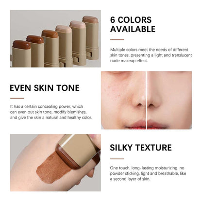 TIMLIFE 2-Piece Foundation Stick Beauty Balm Serum – Portable Skin Tint #01