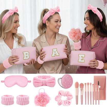 Tindisonka Girls Spa Kit – Complete At-Home Spa Set with Makeup Brushes & Sleep Mask