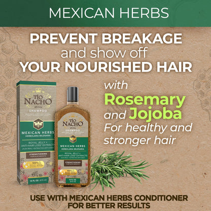 Tio Nacho Family Hair Care Bundle – Royal Baby, Mexican Herbs & Thickening Shampoos (14 oz each)