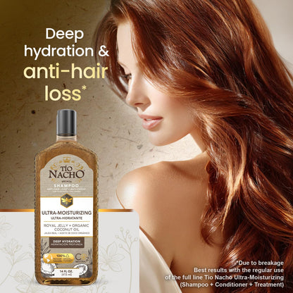 Tio Nacho Ultra-Moisturizing Frizz Control Shampoo with Organic Coconut Oil & Royal Jelly – 14 fl oz 3 Pack