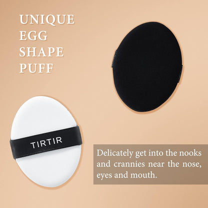 TIRTIR My Glow Cream Cushion | Semi-Glow Finish, Hydrating Coverage, 72-Hour Radiant Vitality, Porcelain #17C