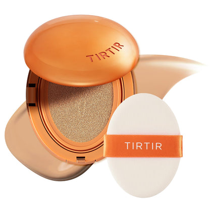 TIRTIR Mask Fit AI Filter Cushion Foundation – AI-Like Semi-Matte Finish, 72-Hour Coverage, #25N Mocha, 0.63 Fl Oz