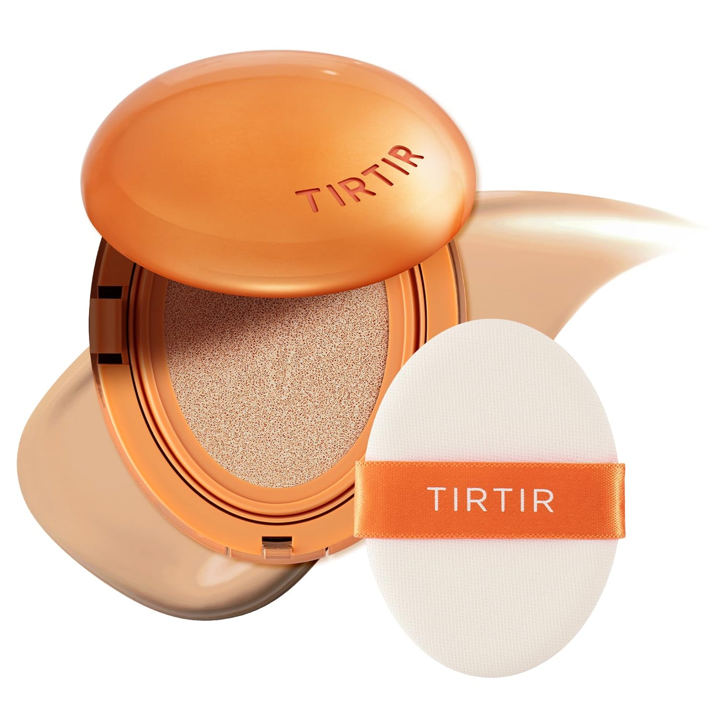 [Mini Size] TIRTIR Mask Fit AI Cushion Foundation | AI-Filter Semi-Matte Finish - Up to 72-Hour Coverage #24N Latte, 0.15 fl oz