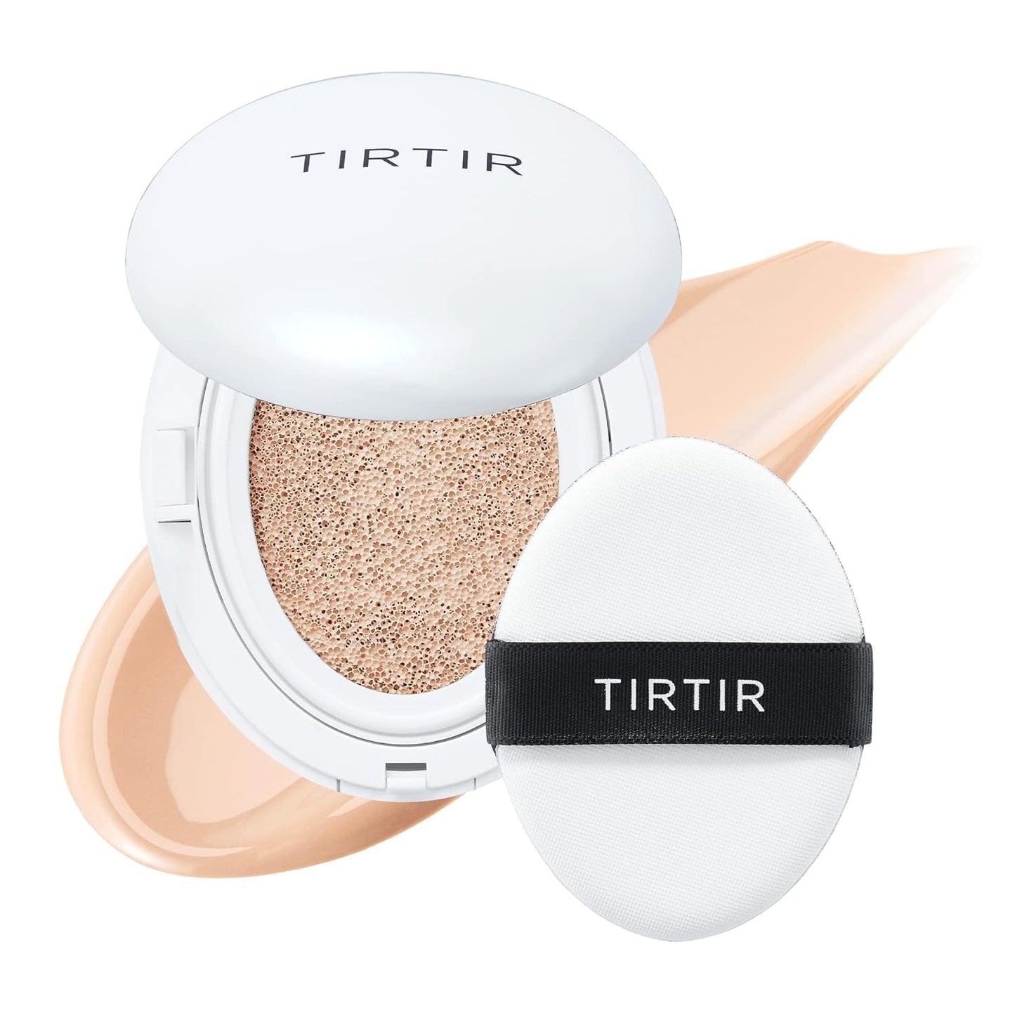 TIRTIR My Glow Cream Cushion | Semi-Glow Finish, Hydrating Coverage, 72-Hour Radiant Vitality, Porcelain #17C