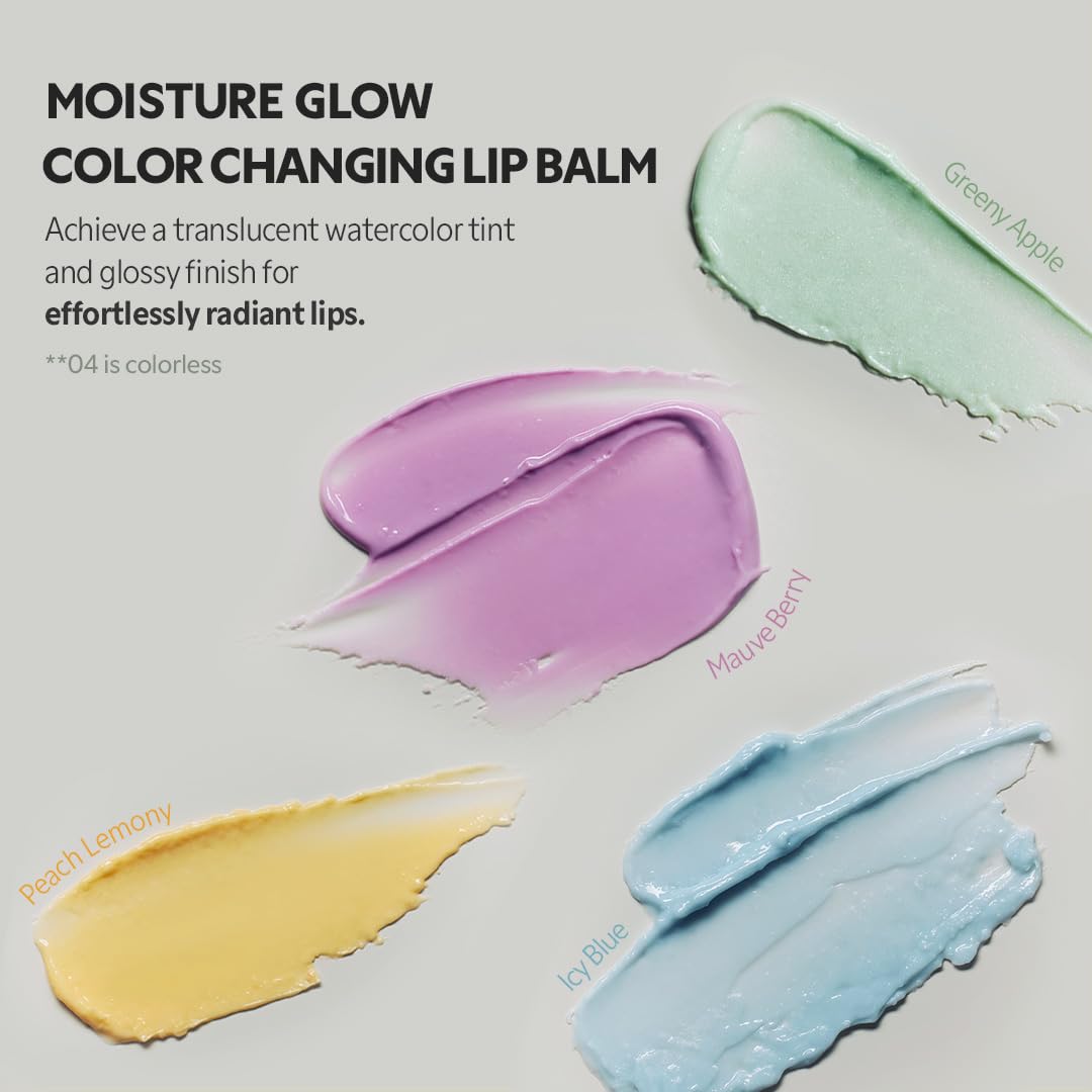 TIRTIR Water Mellow Lip Balm 02 Mauve Berry | pH Color Changing, Lightweight Hydration, Paraben Free, 0.11 fl oz