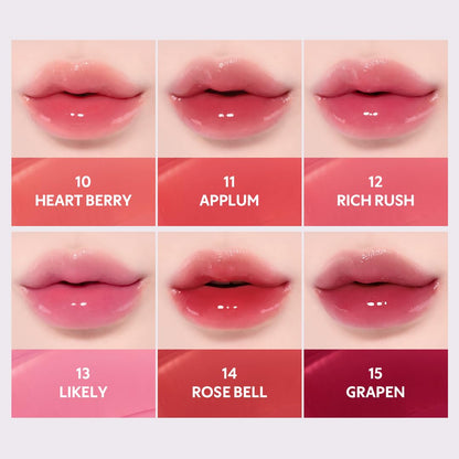 TIRTIR Waterism Glow Tint 15 Grapen – Hydrating Lip Tint, Glossy Finish, 0.14 oz