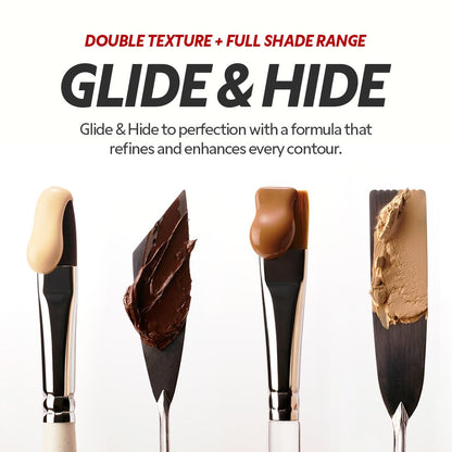 TIRTIR Glide&Hide Blurring Concealer – Creamy Hydration, Dual Applicators, 72-Hour Wear