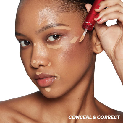 TIRTIR Glide&Hide Blurring Concealer – Creamy Hydration, Dual Applicators, 72-Hour Wear