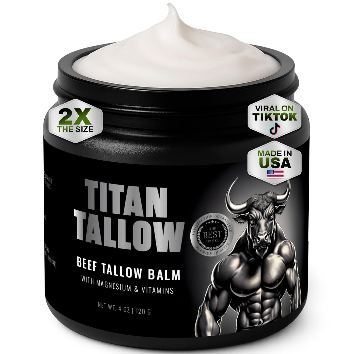 Titan Tallow Beef Tallow Balm with Magnesium – Sleep Support, Muscle Relief & Deep Hydration