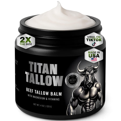 Titan Tallow Beef Tallow Balm with Magnesium – Sleep Support, Muscle Relief & Deep Hydration