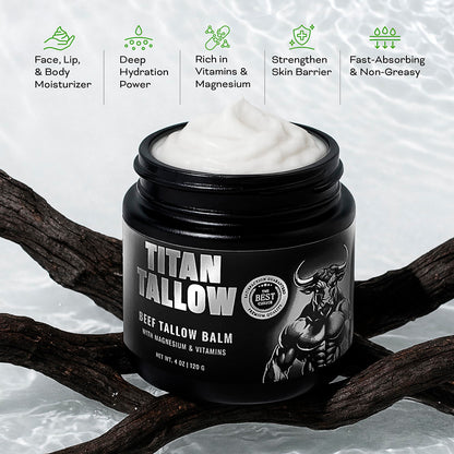 Titan Tallow Beef Tallow Balm with Magnesium – Sleep Support, Muscle Relief & Deep Hydration
