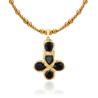Titanium Steel Cross Pendant Necklace