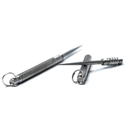 Titanium Toothpick EDC and Keyring - Portable, Reusable for Travel