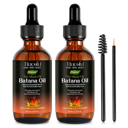 Tiuedu 2-Pack Batana Oil for Hair Growth | Natural Unrefined Hair Oil