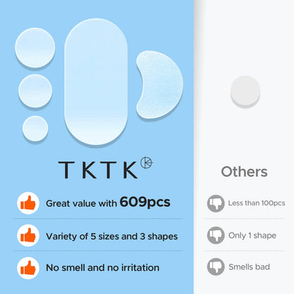 TKTK 609-Count Pimple Patches for Face | Hydrocolloid Acne Patches Bulk