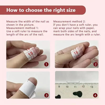 Tmani 10pc Extra Long Handmade Press-On Nails – Diamond Glitter, Ballet Square
