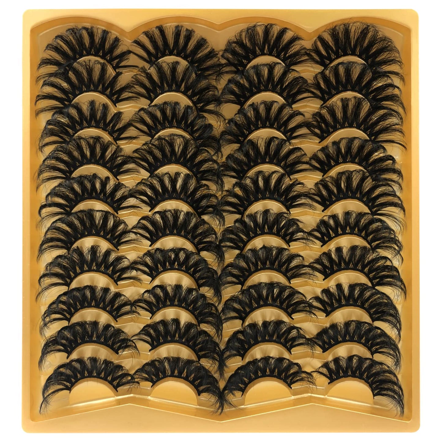 TMIELYBS 25mm Mink Lashes – 20 Pairs Dramatic 5D Full-Volume Wispy Eyelashes (VG38) Wholesale