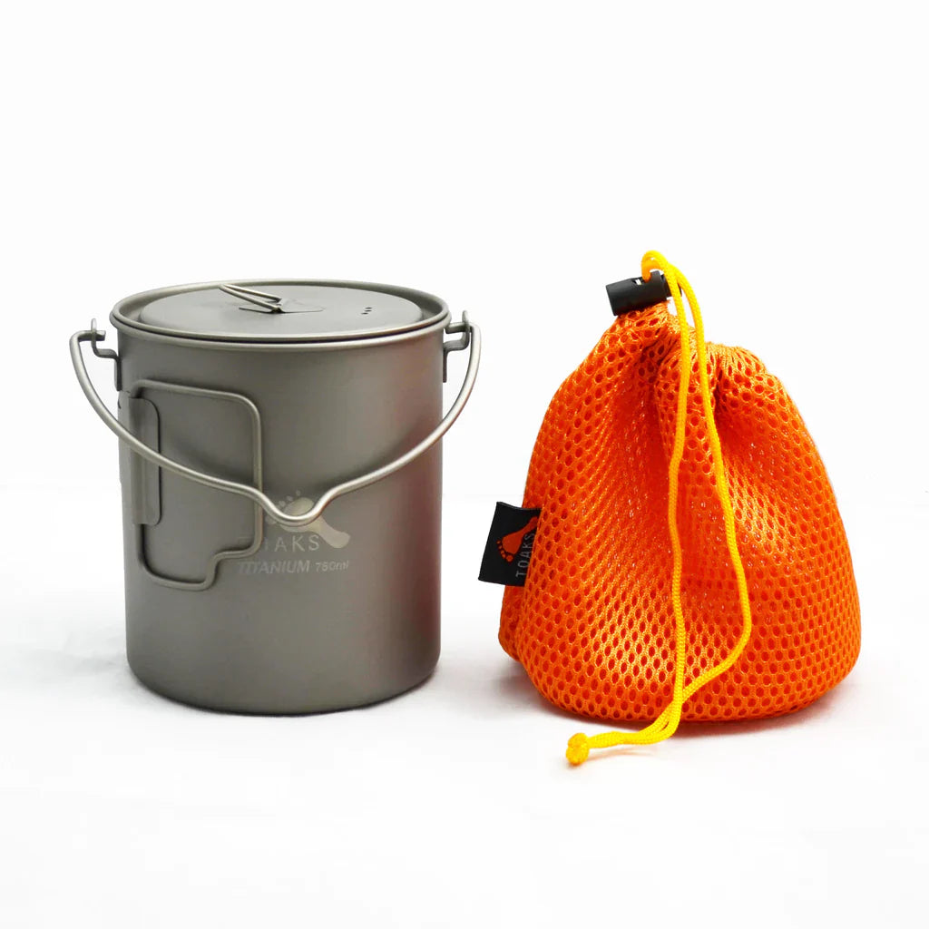 Toaks Titanium Pot with Bail Handle (Various Size)