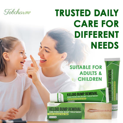 Tobcharm Advanced Keloid Scar Gel – Silicone Scar Care, 2-Pack (30g x2)