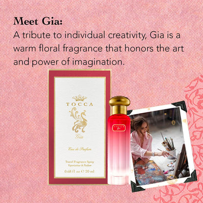 Tocca Gia Perfume for Women – 0.68 oz Warm Floral Fragrance with Turkish Rose