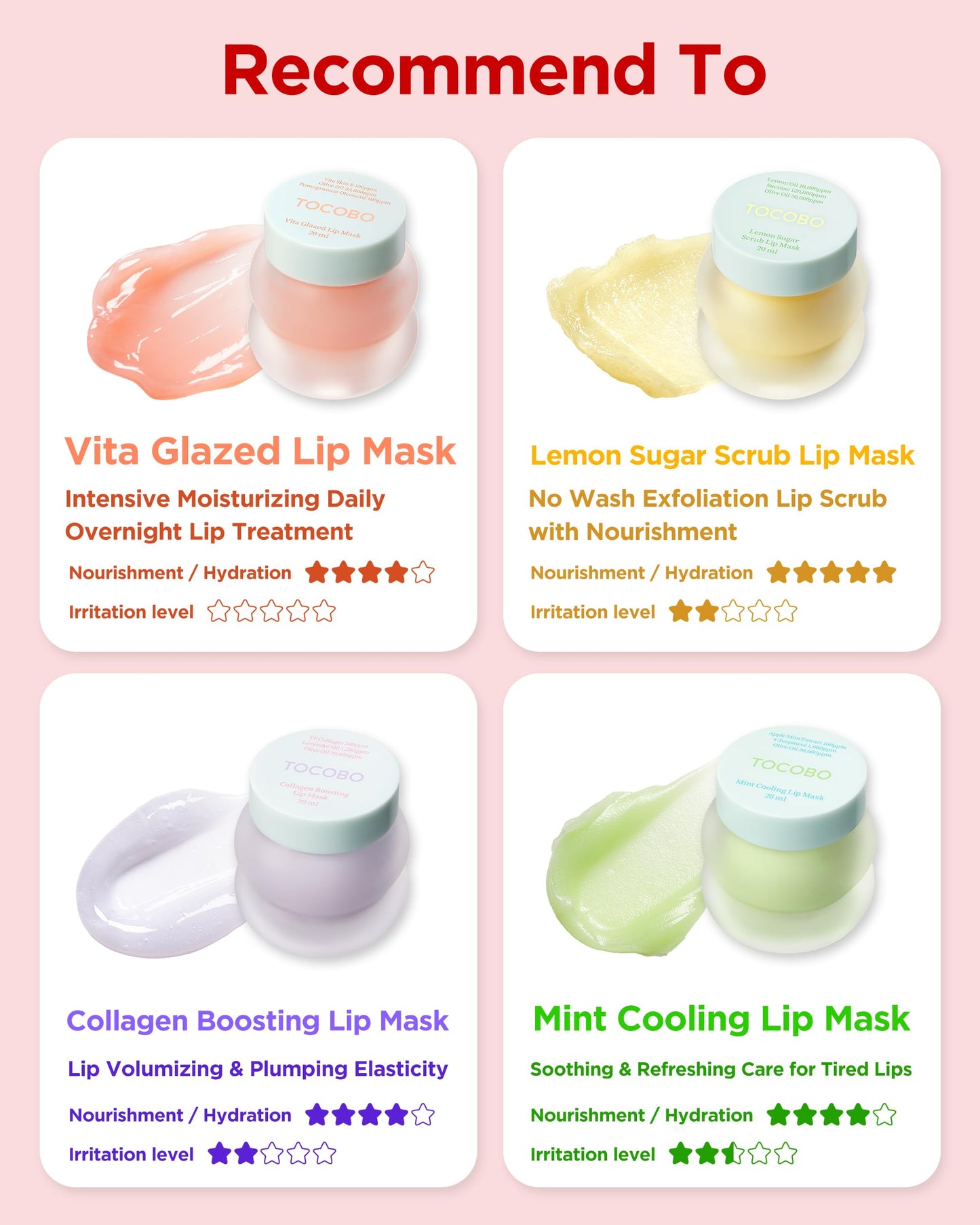 TOCOBO Collagen Lip Mask – Overnight Lip Treatment with Fermented Collagen & Peptide