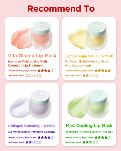 TOCOBO Collagen Lip Mask – Overnight Lip Treatment with Fermented Collagen & Peptide