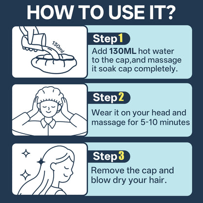Tolnetr Shampoo Caps No Rinse - 14-Pack with Two 100ml Cups for Bedridden & Elderly Care