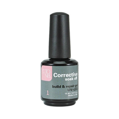 TONES Color Corrective Soak-Off Gel Polish 01 Pink – 15 ml (0.5 fl oz) UV/LED
