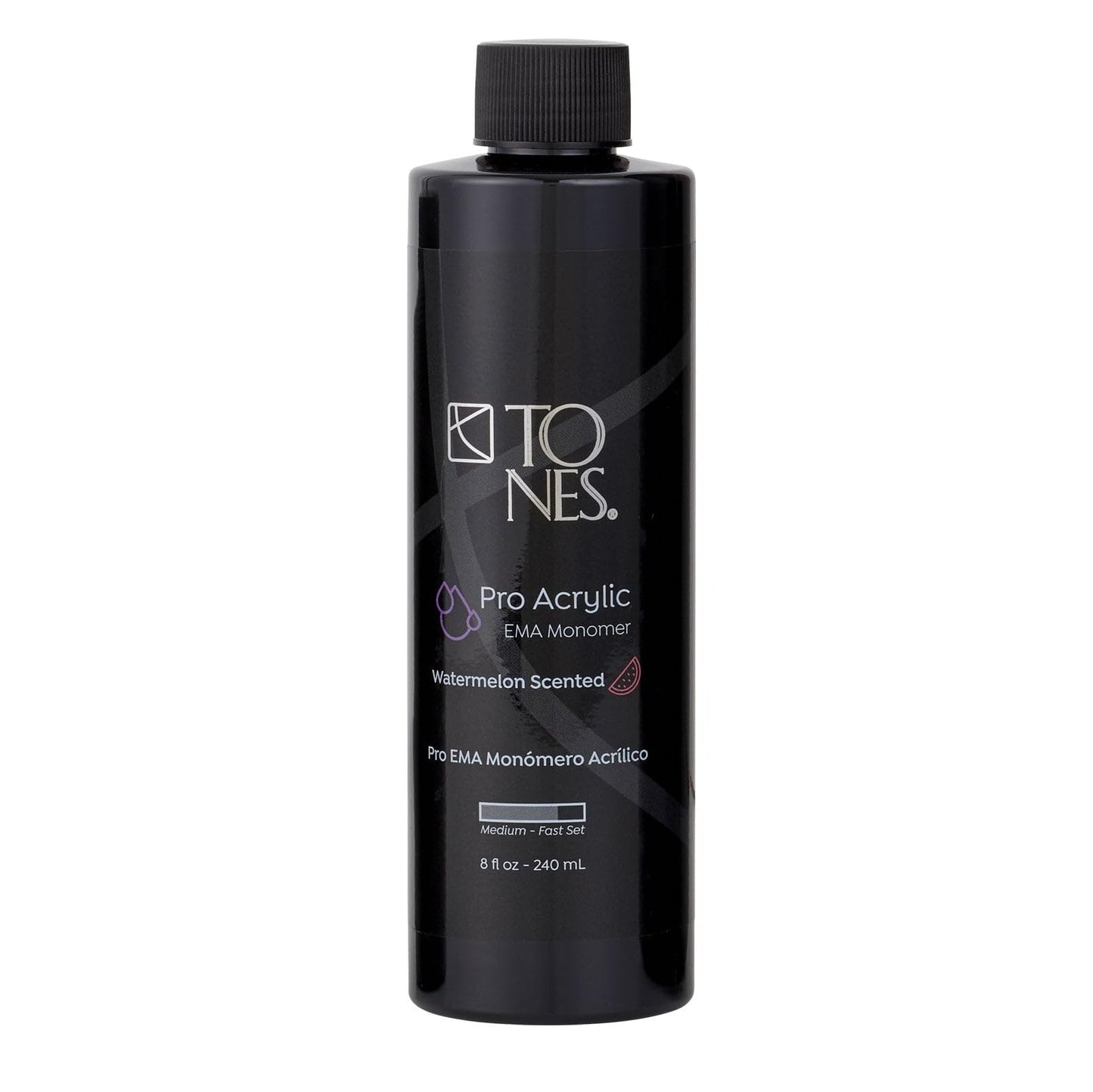 TONES Watermelon Scented EMA Monomer - Odor-Neutralizing Acrylic Liquid, Non-Yellowing, Superior Adhesion, MMA-Free, Made in USA (8 fl oz)