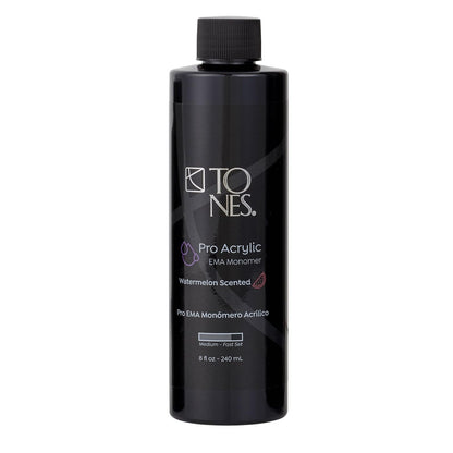 TONES Watermelon Scented EMA Monomer - Odor-Neutralizing Acrylic Liquid, Non-Yellowing, Superior Adhesion, MMA-Free, Made in USA (8 fl oz)
