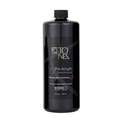 TONES Watermelon Scented EMA Monomer – Odor-Neutralizing, Non-Yellowing, MMA-Free Nail Liquid (32 oz) Made in USA