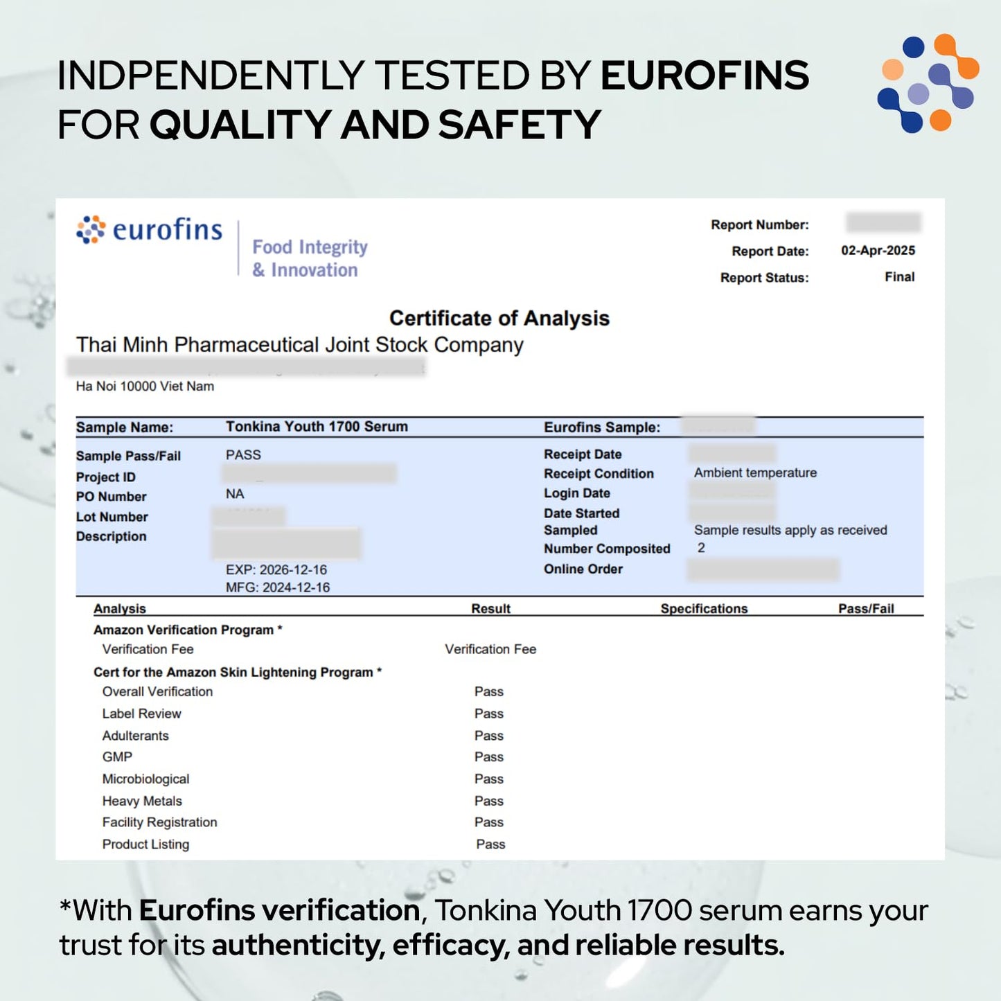 Tonkina Youth 1700 Bakuchiol Serum with Ginseng & Tranexamic Acid
