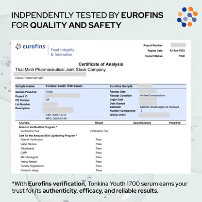 Tonkina Youth 1700 Bakuchiol Serum with Ginseng & Tranexamic Acid