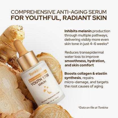 Tonkina Youth 1700 Bakuchiol Serum with Ginseng & Tranexamic Acid