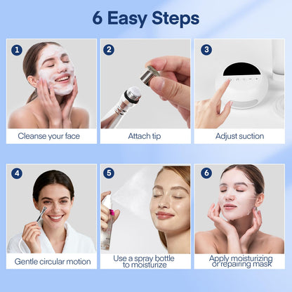 TopDirect Mini Microdermabrasion Machine – Portable Diamond Dermabrasion with Adjustable Suction