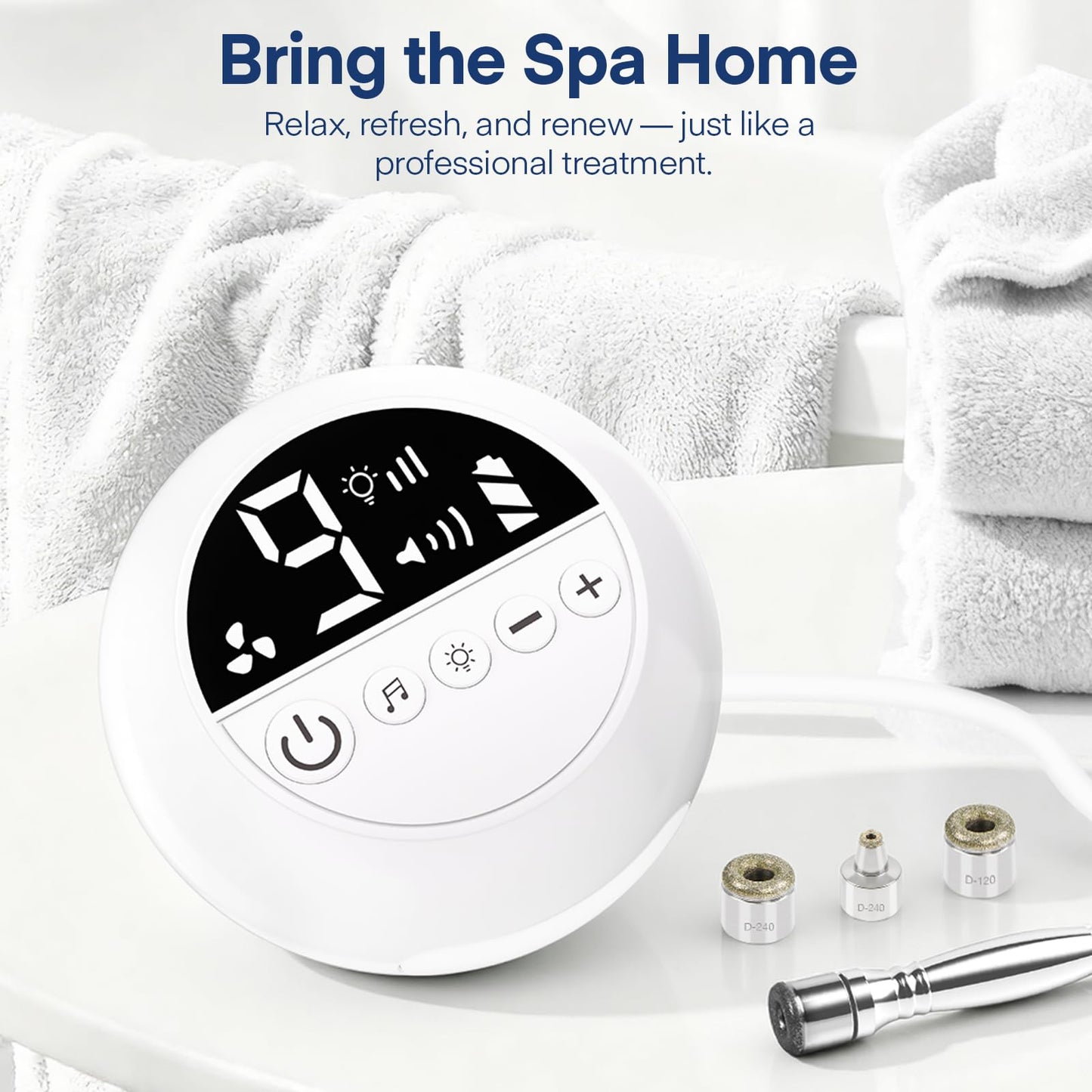 TopDirect Mini Microdermabrasion Machine – Portable Diamond Dermabrasion with Adjustable Suction