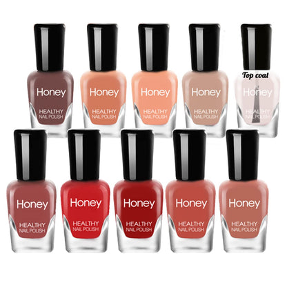 Tophany Non-Toxic Water-Based Nail Polish Set – Easy Peel, Fast Dry, 10 Bottles