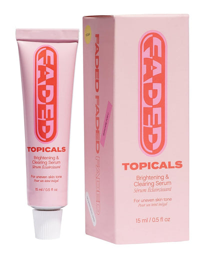 Topicals Faded Brightening and Clearing Serum | Kojic Acid + Niacinamide | Vegan & Cruelty-Free (0.5 fl oz)