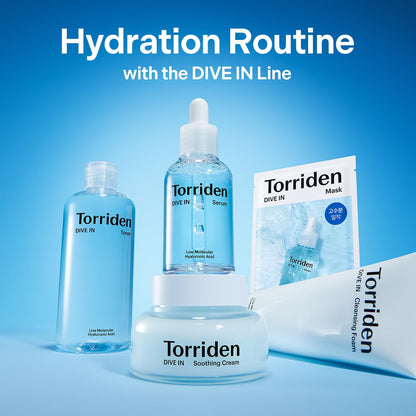 Torriden DIVE IN Hyaluronic Acid Soothing Cream Tube 100ml | Hydrating Moisturizer for Sensitive & Dry Skin