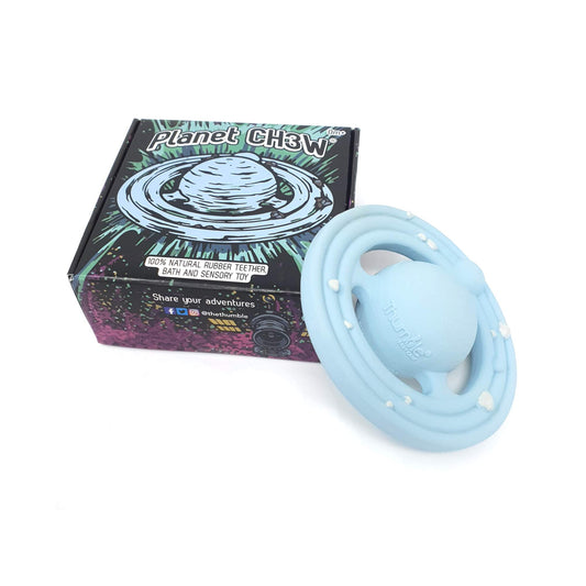 Planet CH3W® Natural Rubber Space Themed Baby Toy (Ringed Planet)