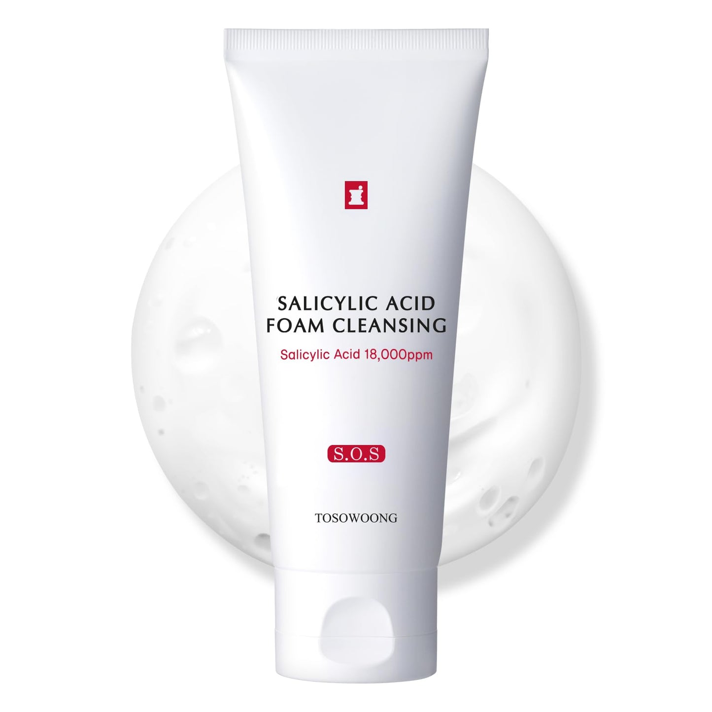 TOSOWOONG Salicylic Acid Foam Cleanser – Deep Pore Cleansing for Oily Skin, 18,000ppm SA, 100ml