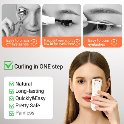 TOUCHBeauty Heated Eyelash Curler AG-2316 – LED Display, 3-Level Temperature, USB Rechargeable