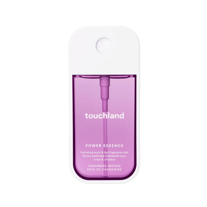 Touchland Hydrating Body & Hair Fragrance Mist – Cashmere Woods, 2 oz Travel Size