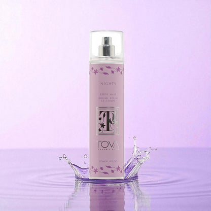 TOVA Nights Body Mist – Award-Winning Spicy Floral Fragrance for Women – USA-Made & Cruelty-Free – 8 oz